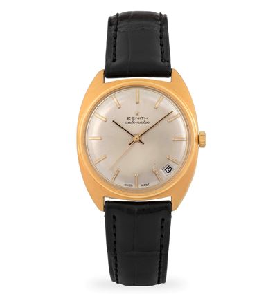Stellina in oro giallo 18k con quadrante champagne, circa 1970