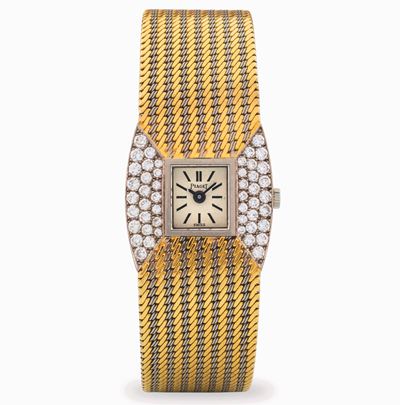 Orologio Limelight in oro giallo e oro bianco 18k con diamanti, circa 1960