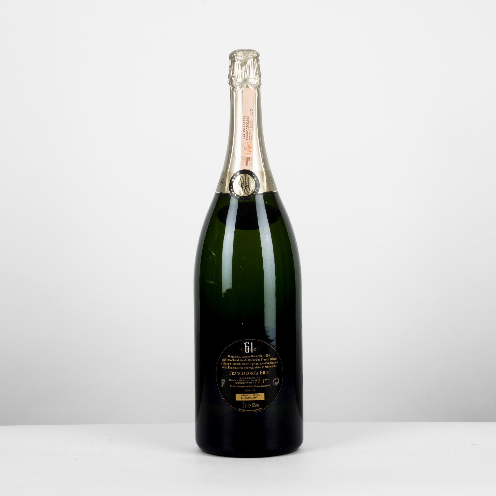 Berlucchi, Storica 61 Franciacorta - Bottiglia da 300 cl, Sboccatura 2010