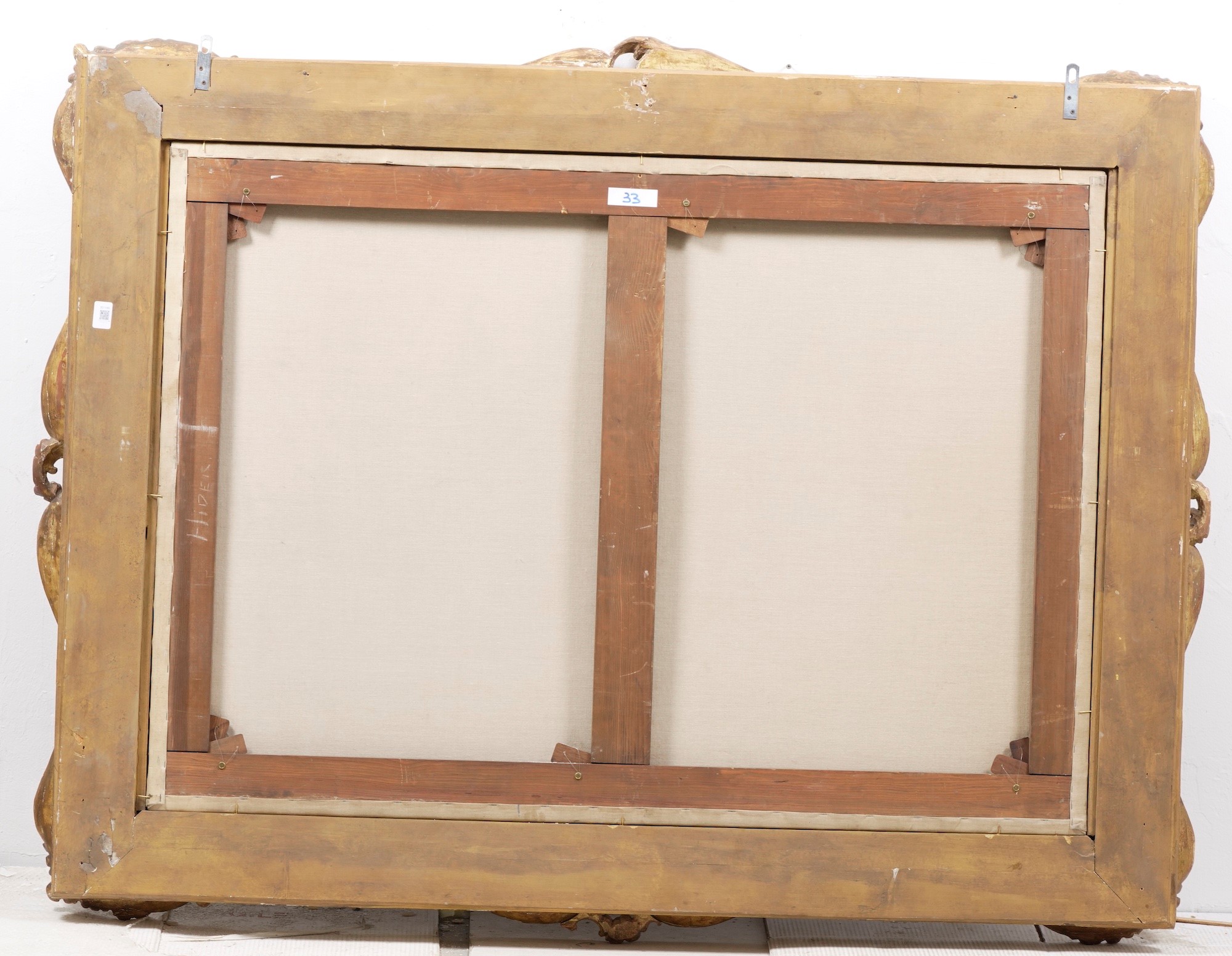Scuola romana del XVII secolo, Paesaggio con viandanti, olio su tela