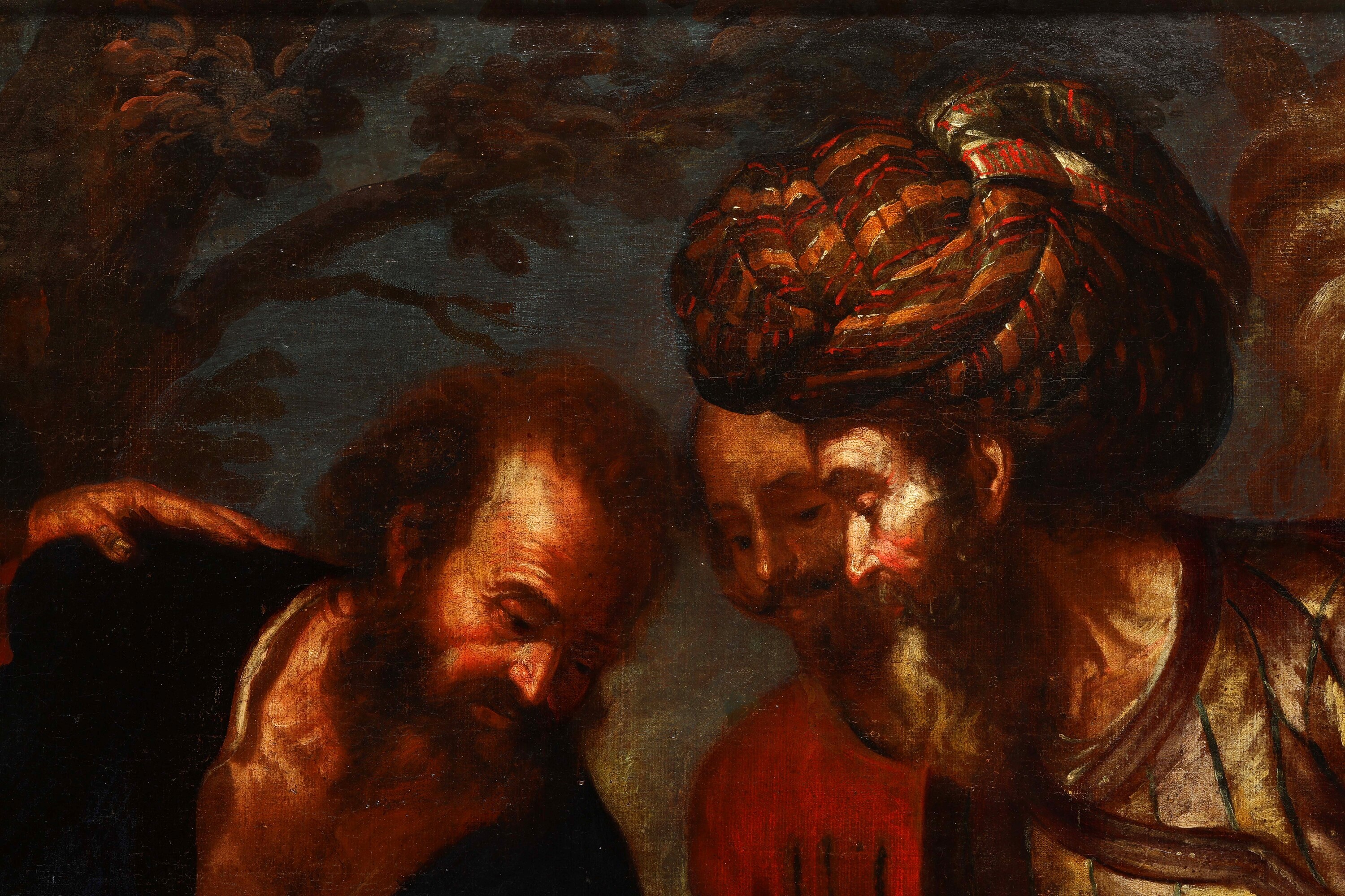 Luca Saltarello - Giuseppe venduto dai fratelli, olio su tela