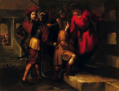 Giuseppe incarcerato, olio su tela