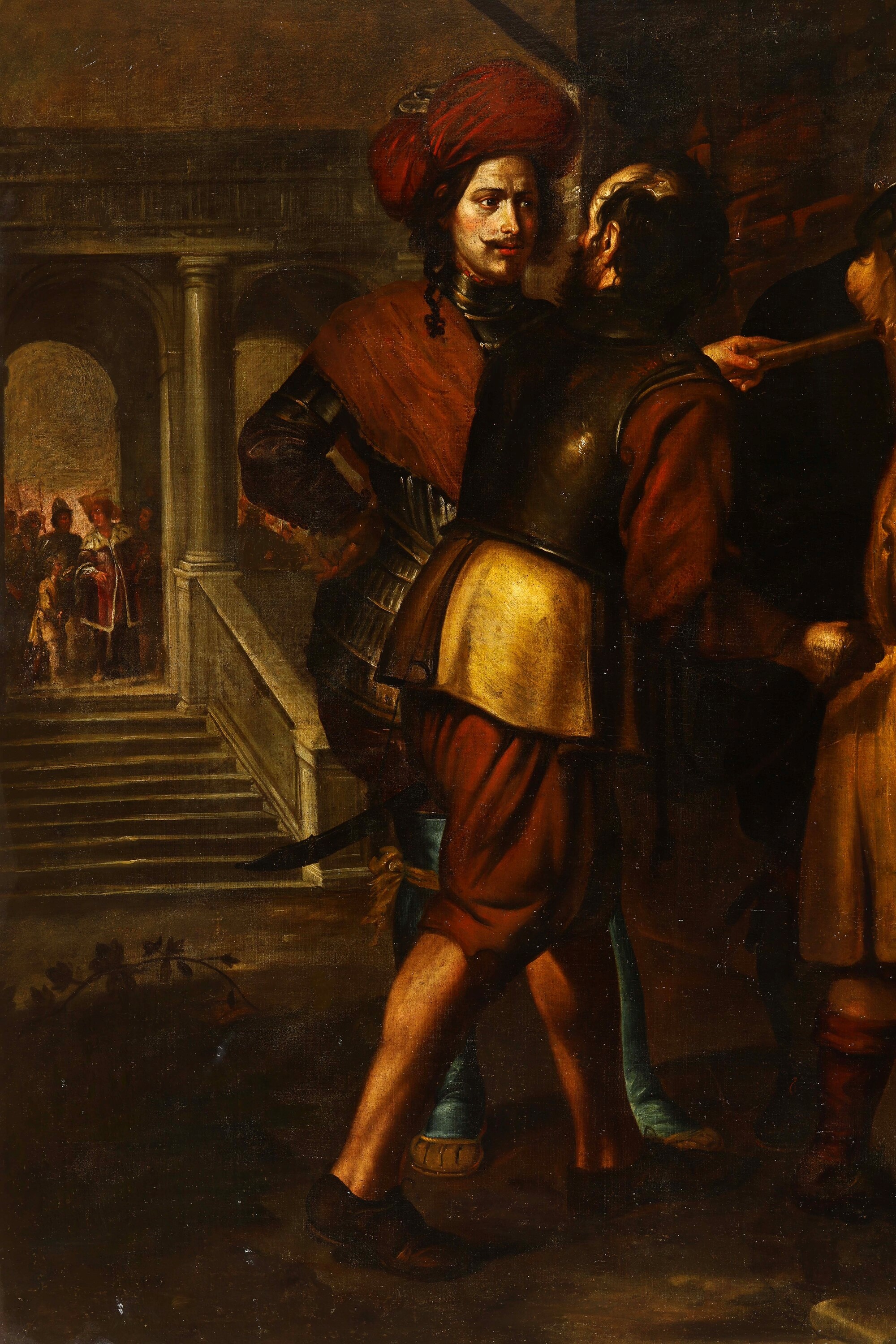 Luca Saltarello - Giuseppe incarcerato, olio su tela