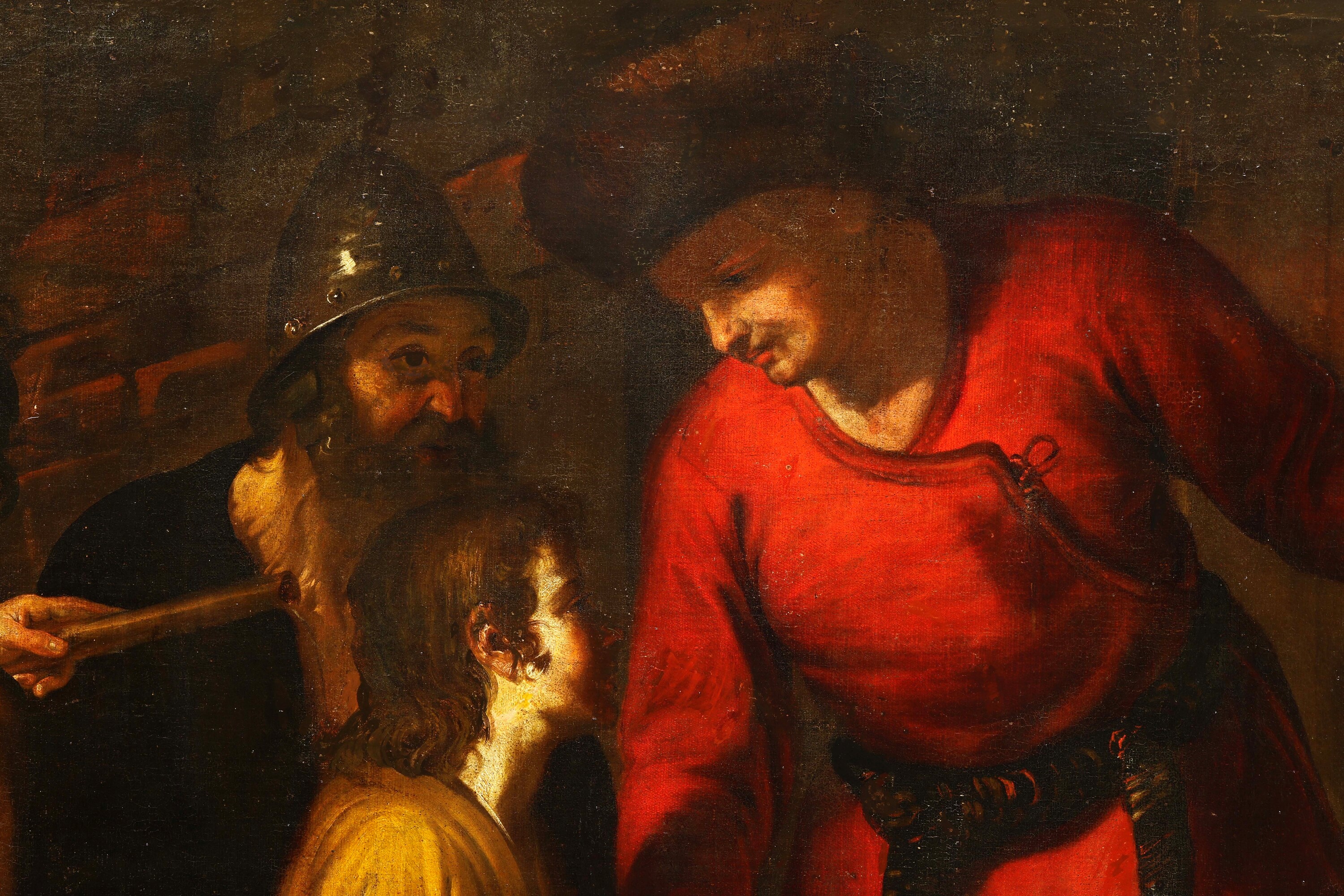 Luca Saltarello - Giuseppe incarcerato, olio su tela