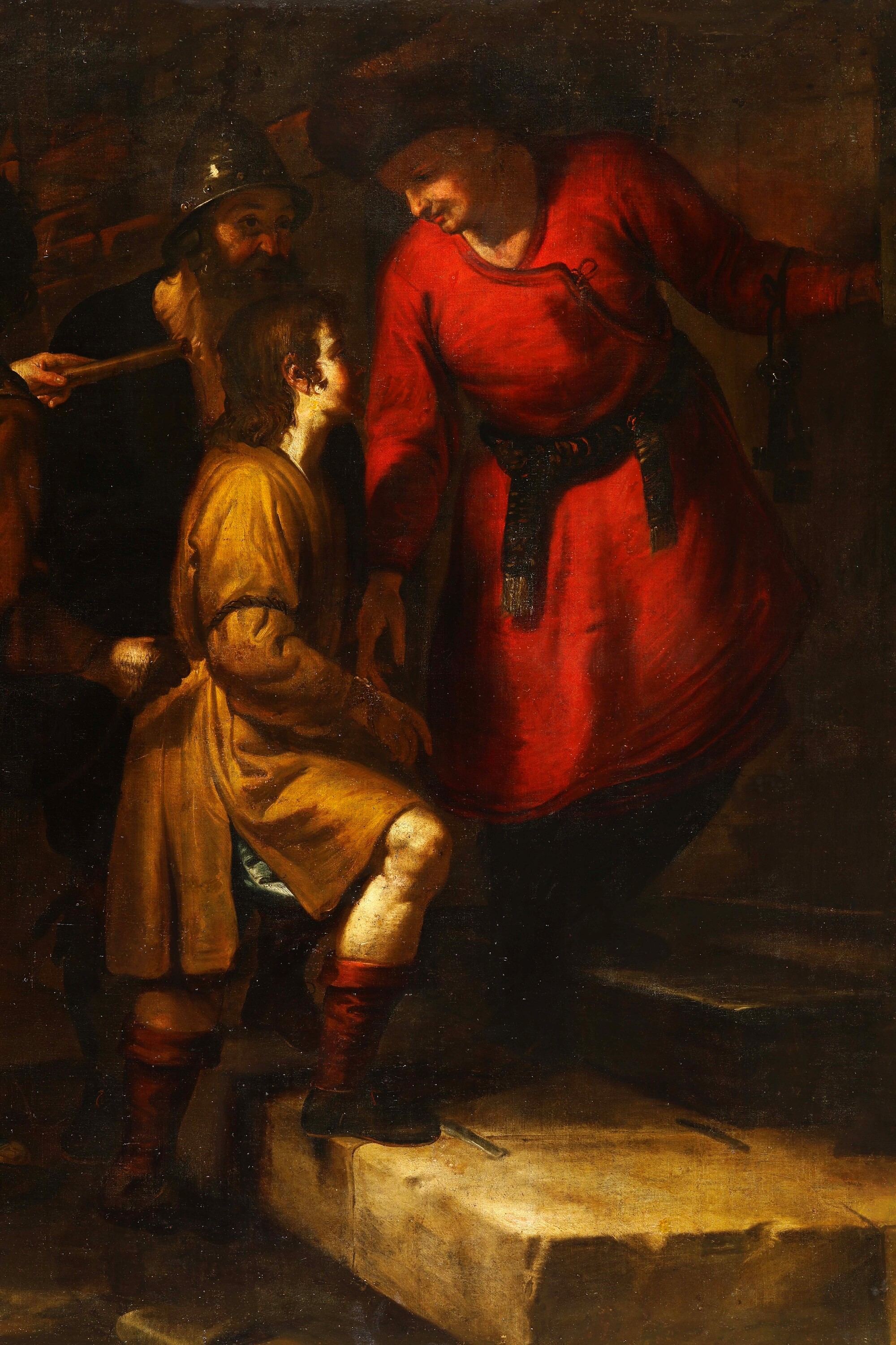 Luca Saltarello - Giuseppe incarcerato, olio su tela