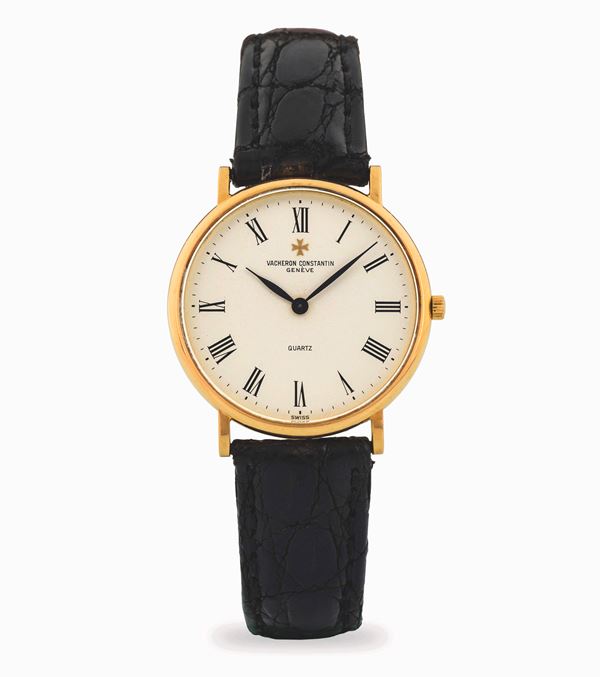 Vacheron &amp; Constantin - Patrimony in oro giallo 18k, quadrante bianco con indici romani, circa 1990