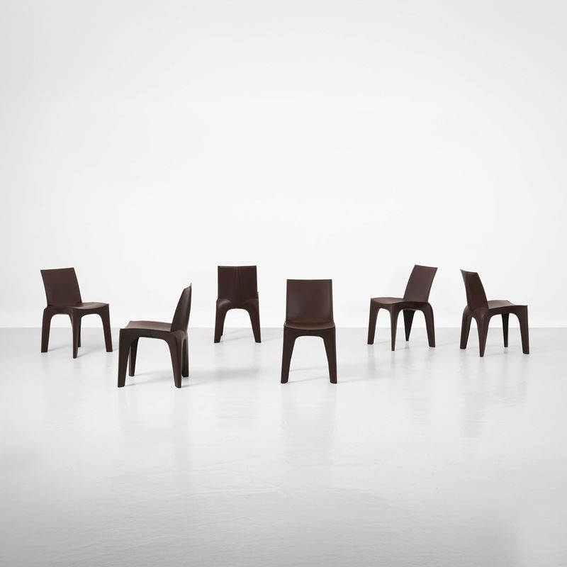 Riccardo Blumer e Matteo Borghi : Sei sedie mod. BB  - Auction Design Lab - Cambi Casa d'Aste