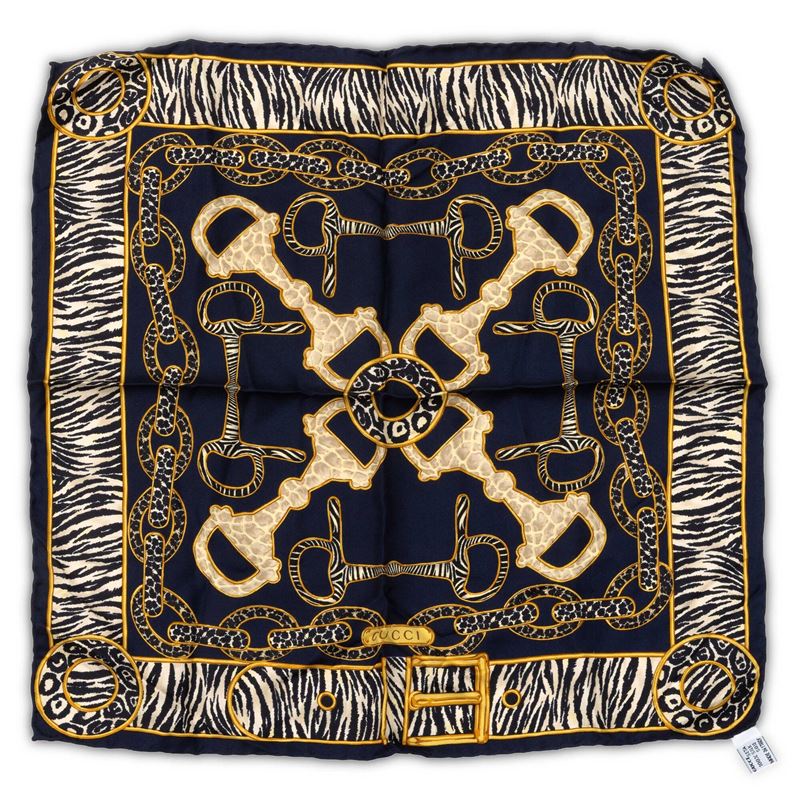 Gucci, Fazzoletto in seta  - Auction Fashion Vintage - Cambi Casa d'Aste