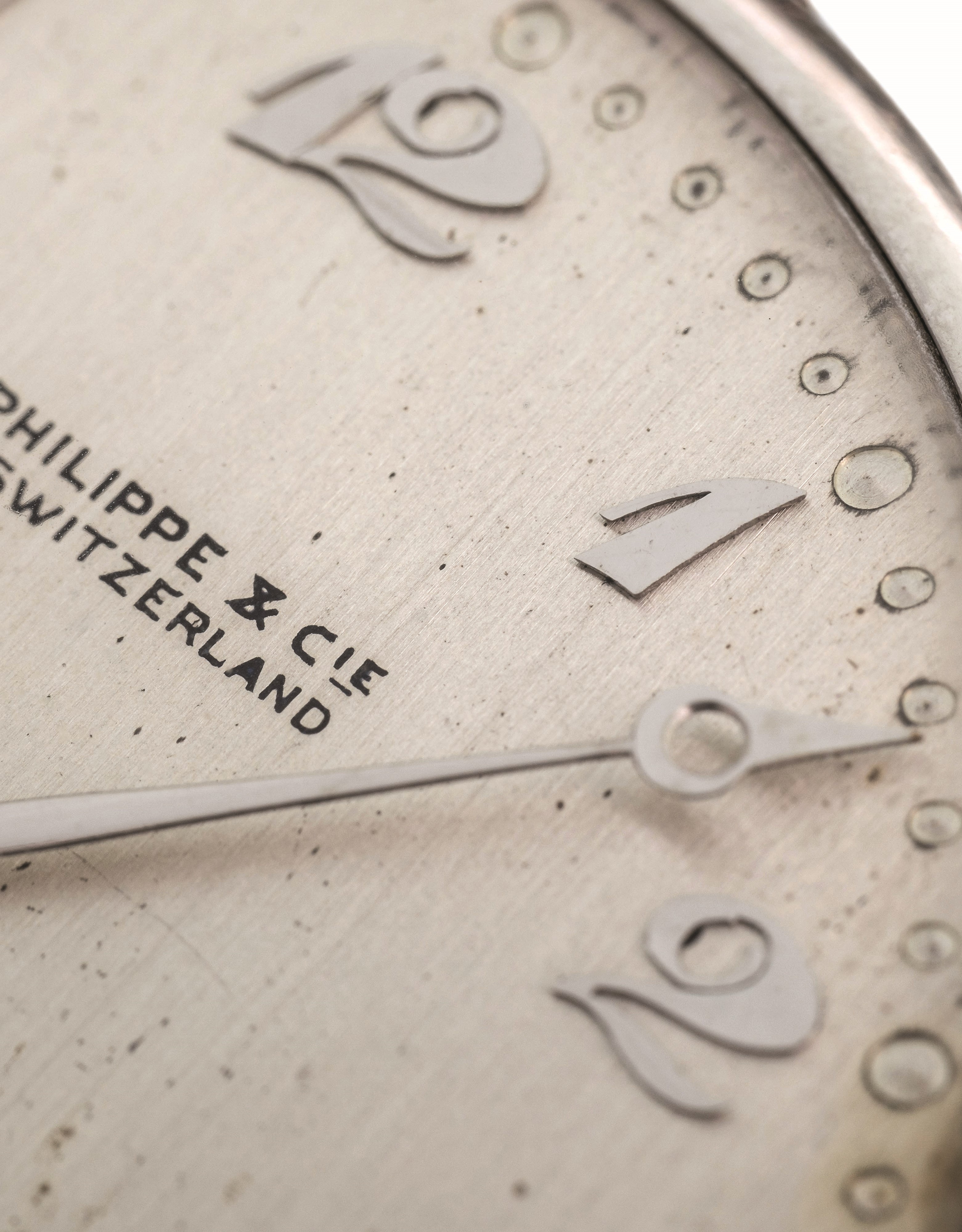 Patek Philippe - Tasca in platino 950 con quadrante argenté e numeri Breguet, circa 1930