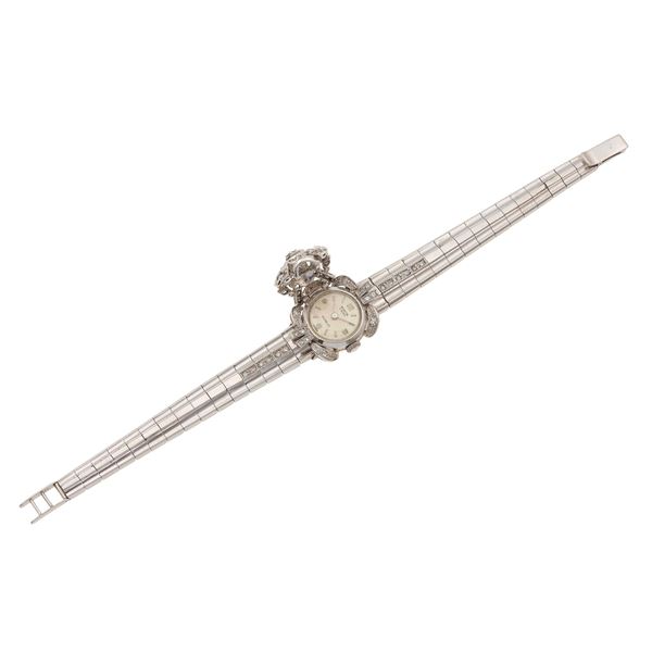 Bracciale con piccoli diamanti, con orologio “Invicta”