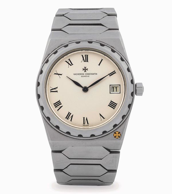 Jumbo 222 ref. 44018 in acciaio con bracciale integrato, con raro quadrante Argentè numeri Romani e  [..]