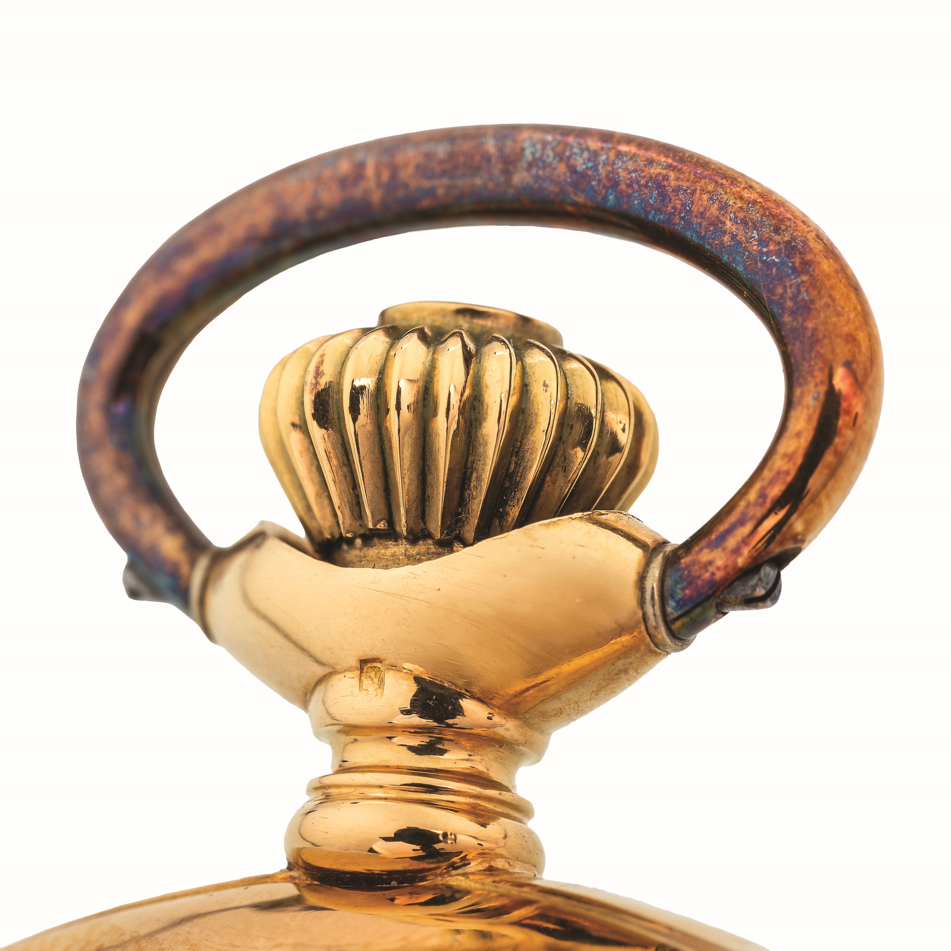 Zenith - Savonnette in oro giallo 18k con quadrante in smalto bianco, circa 1900