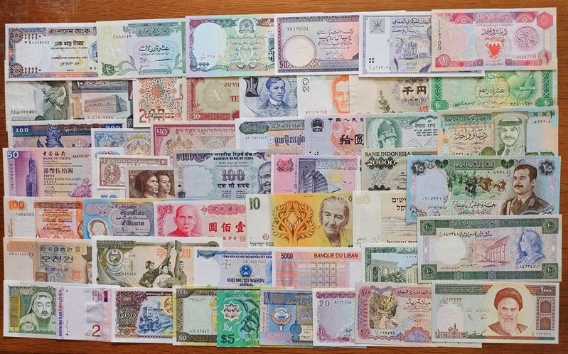BANCONOTE ASIA. Lotto composto da 48 banconote.  - Asta Numismatica Light - Cambi Casa d'Aste