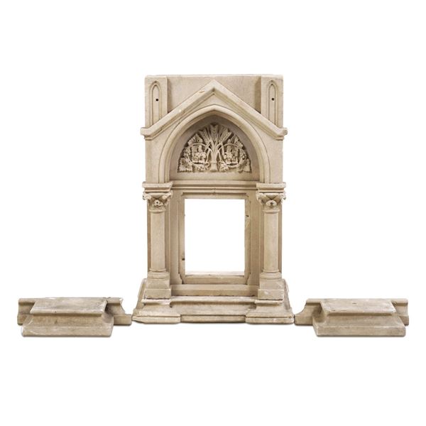Elementi di tabernacolo in stile neogotico. XIX-XX secolo