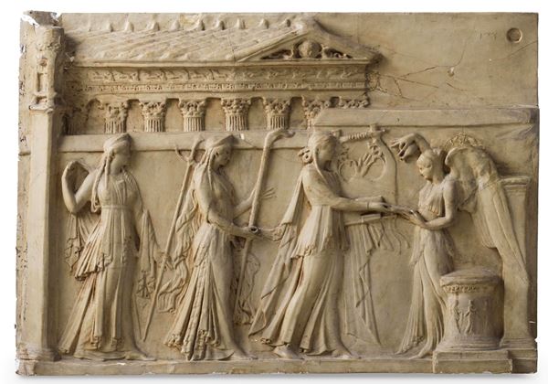 Leto, Artemide e Apollo davanti a Nike o Vittoria, XX secolo
