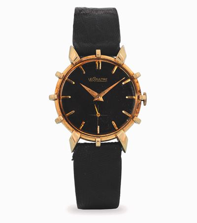 Modello Bradley II 'Ship's Wheel', orologio in oro giallo 14k con quadrante nero, circa 1950