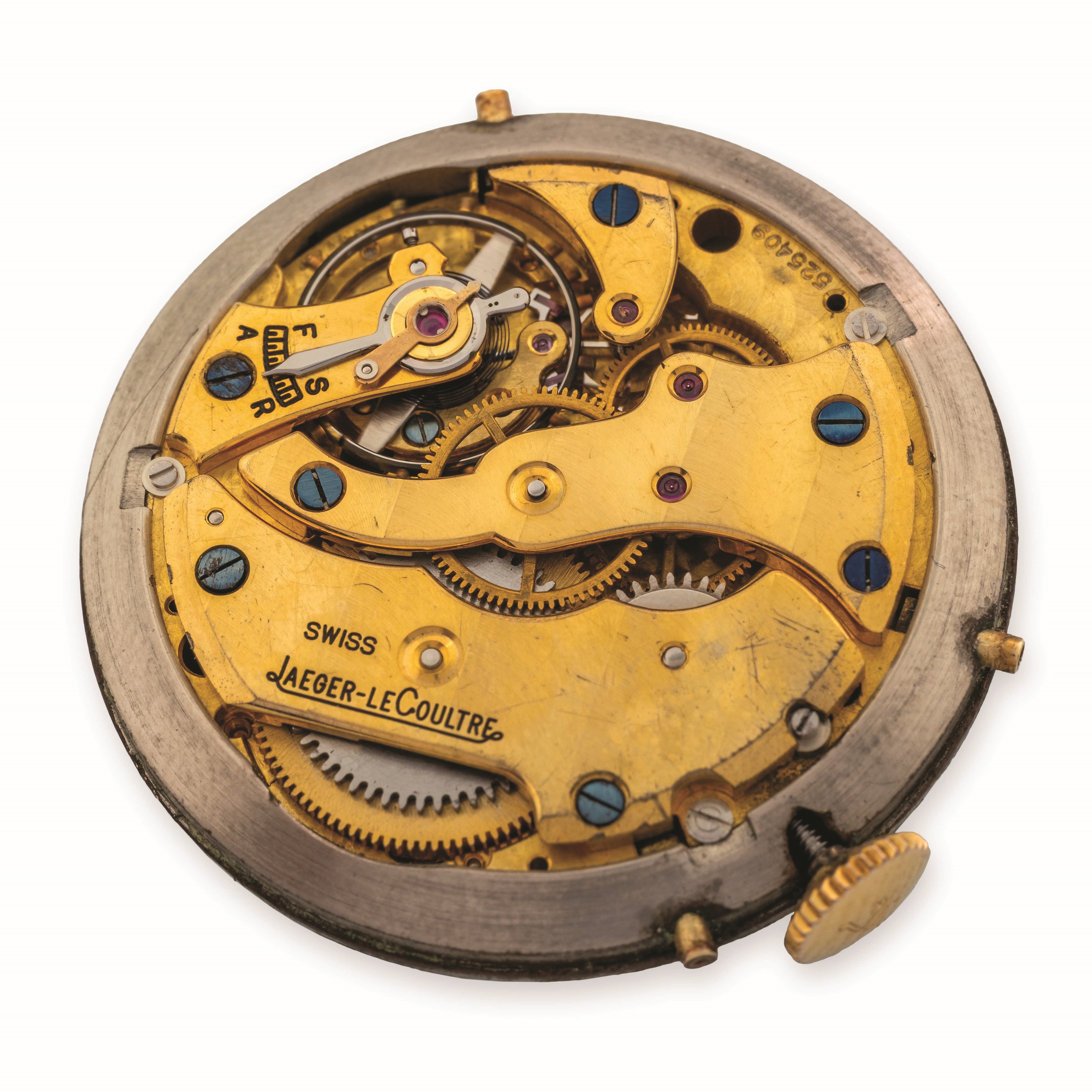 Jaeger-lecoultre - Triplo Calendario Fasi Lunari, oro giallo 18k, quadrante dorato bitonale, circ...