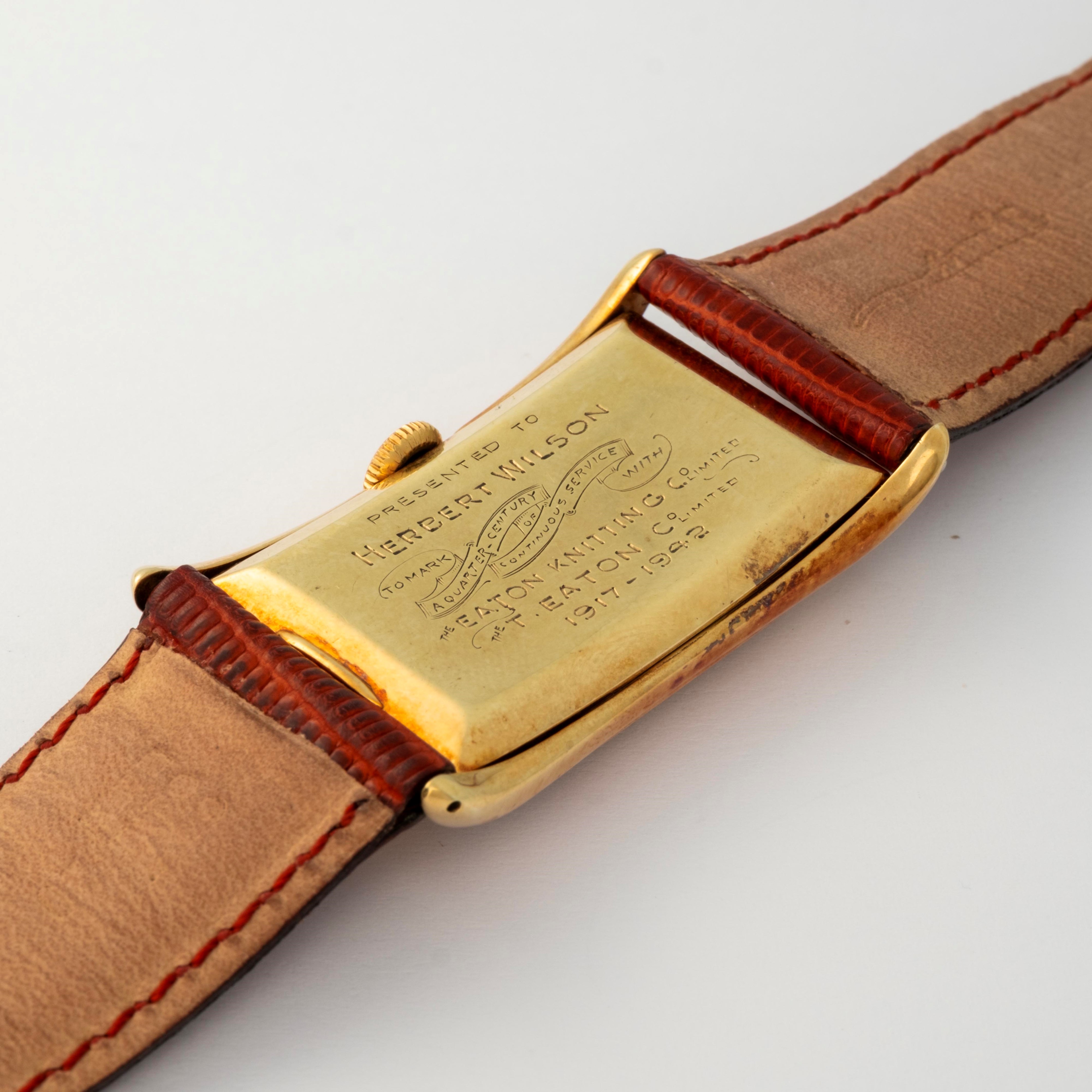 Rolex - Orologio Prince in oro giallo 14k, quadrante grenè, circa 1930