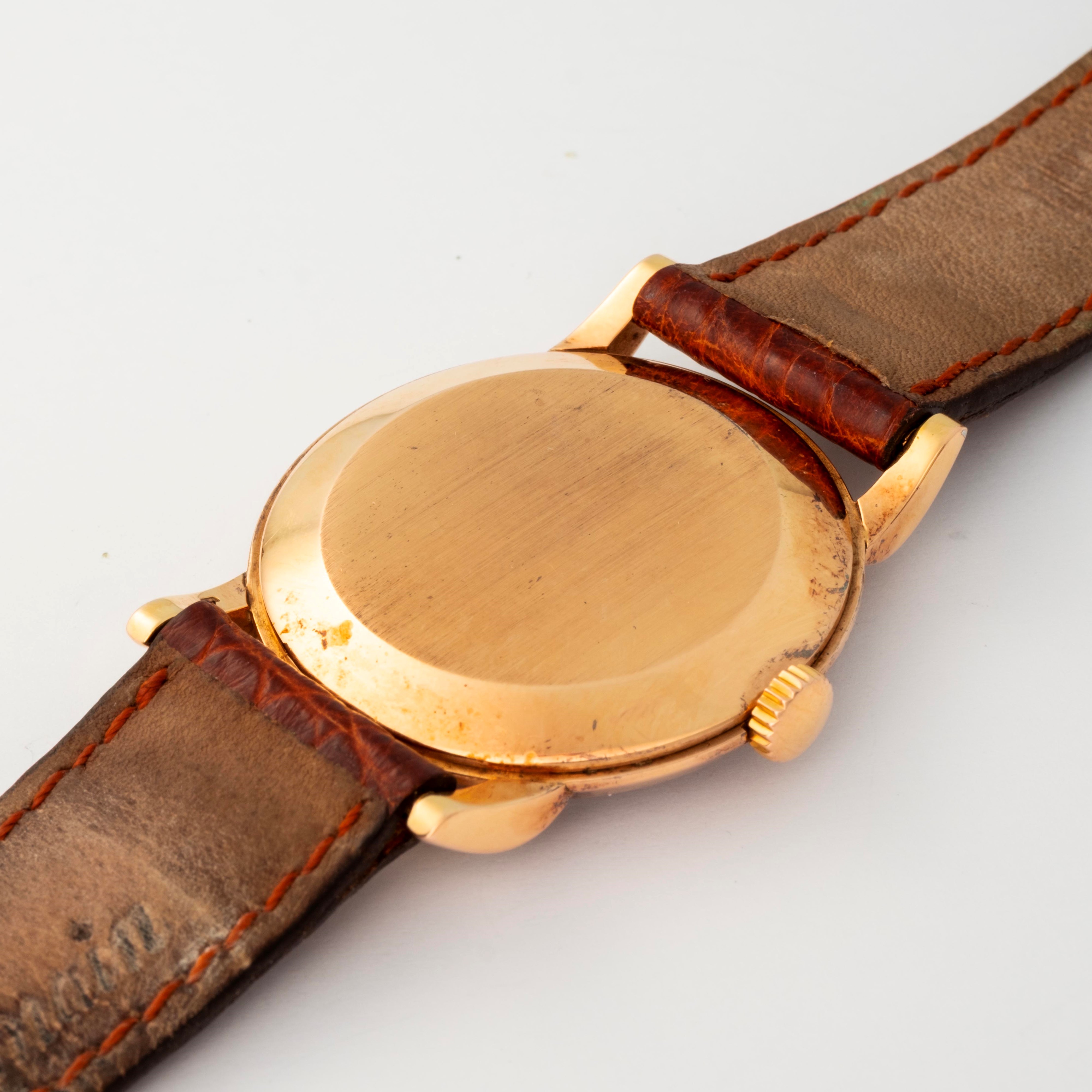 Patek Philippe - Calatrava ref. 1595 in oro rosa 18k con quadrante salmone, circa 1940