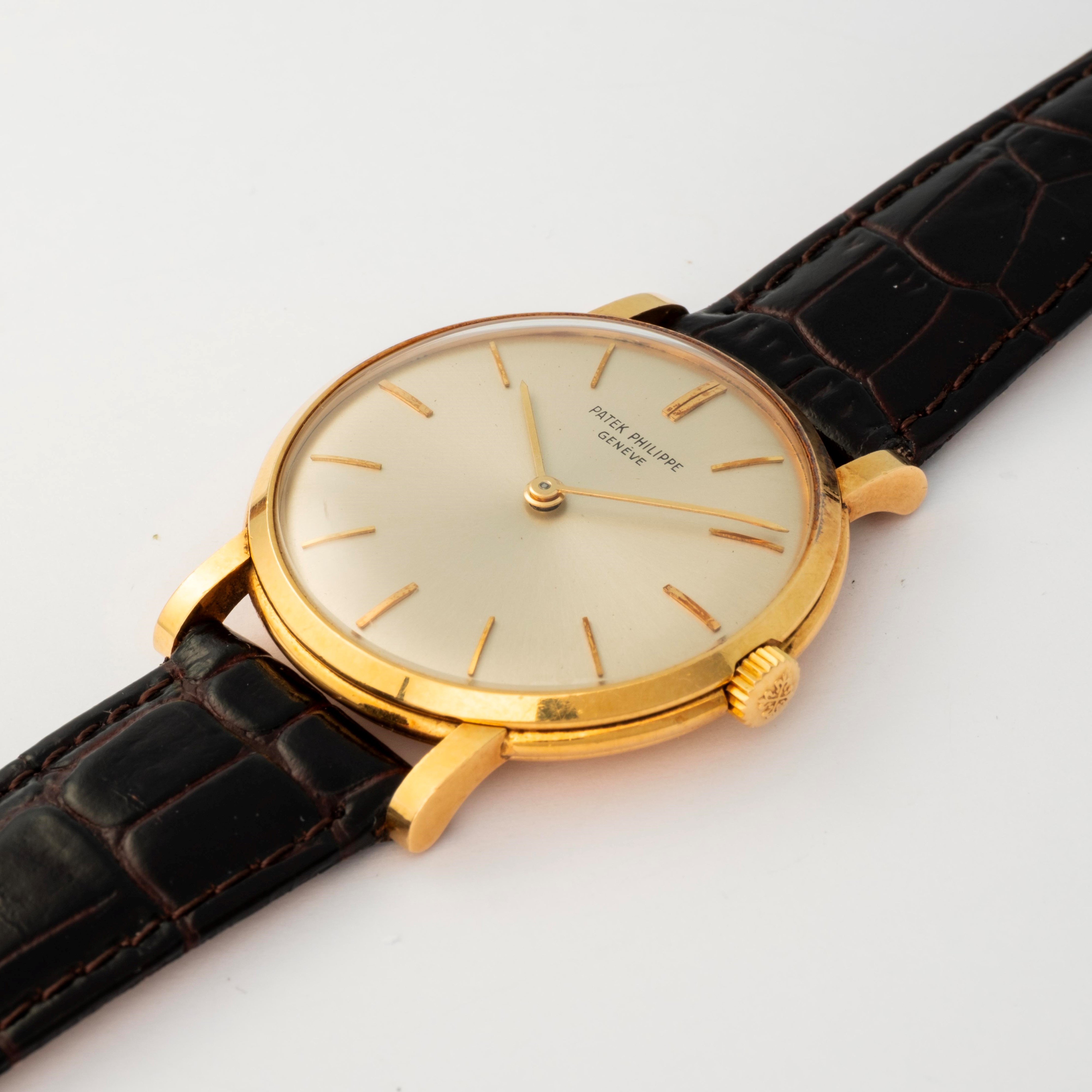 Patek Philippe - Calatrava in oro giallo 18k con quadrante argenté, circa 1960