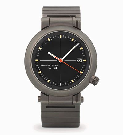 Compass Porsche Design, titanio con quadrante nero, circa 1990
