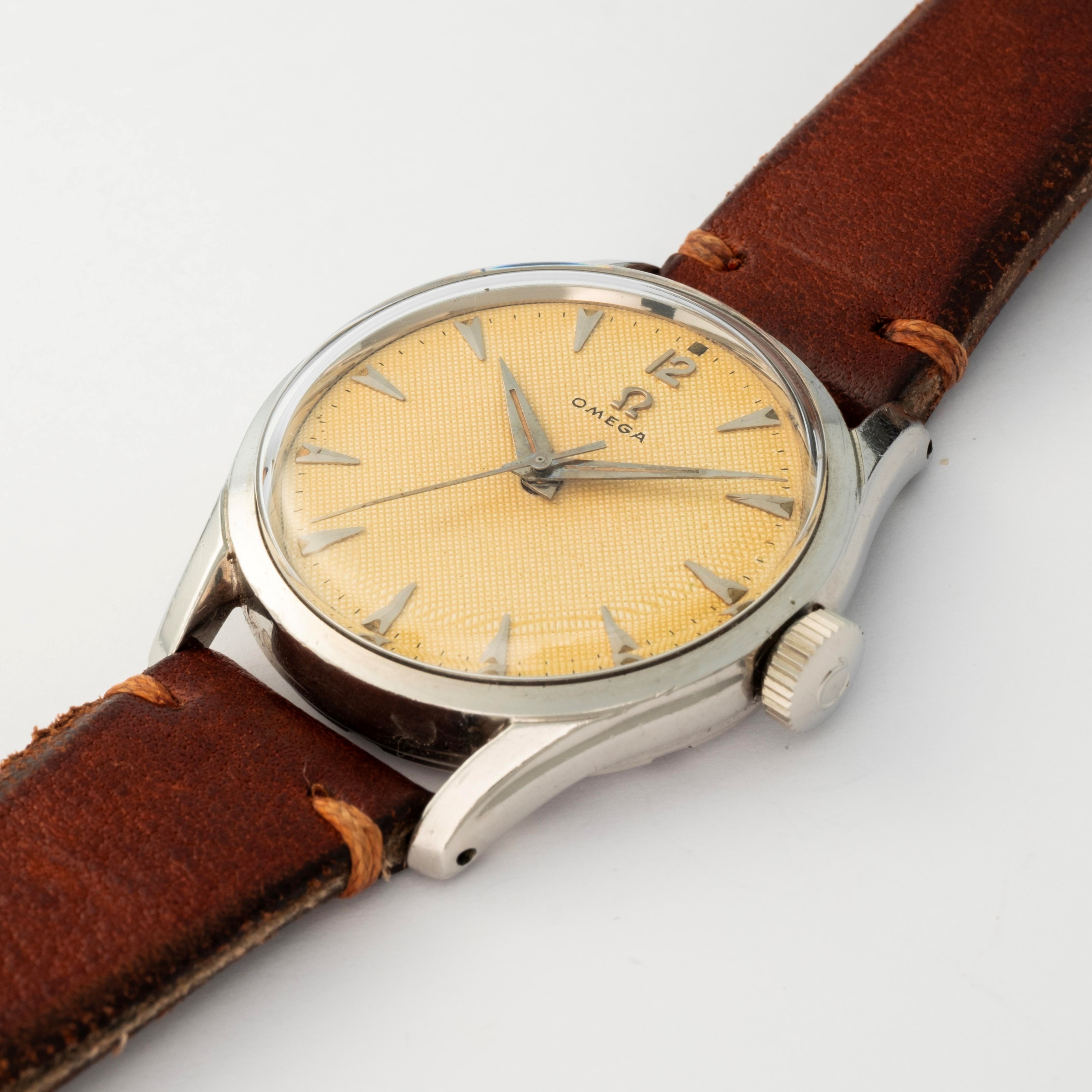 Omega - Orologio Solo Tempo con Quadrante Guilloché, circa 1952