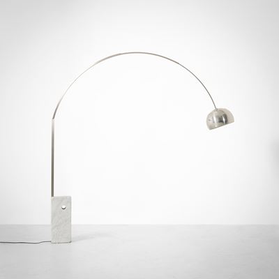 Lampada da terra modello L'Arco, design Flos, 1962