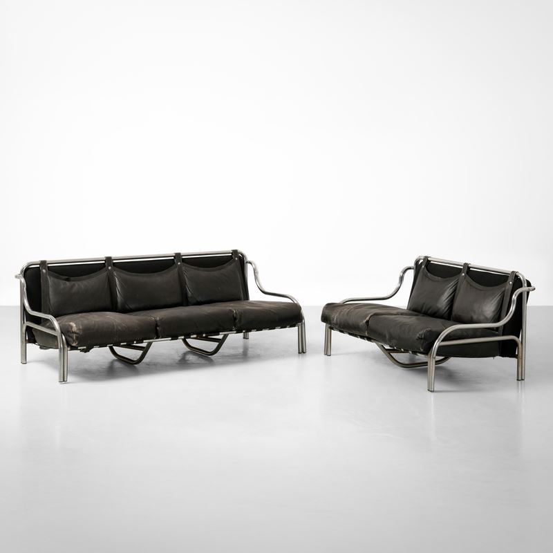 Gae Aulenti : Due divani mod. Stringa  - Asta Design - Cambi Casa d'Aste