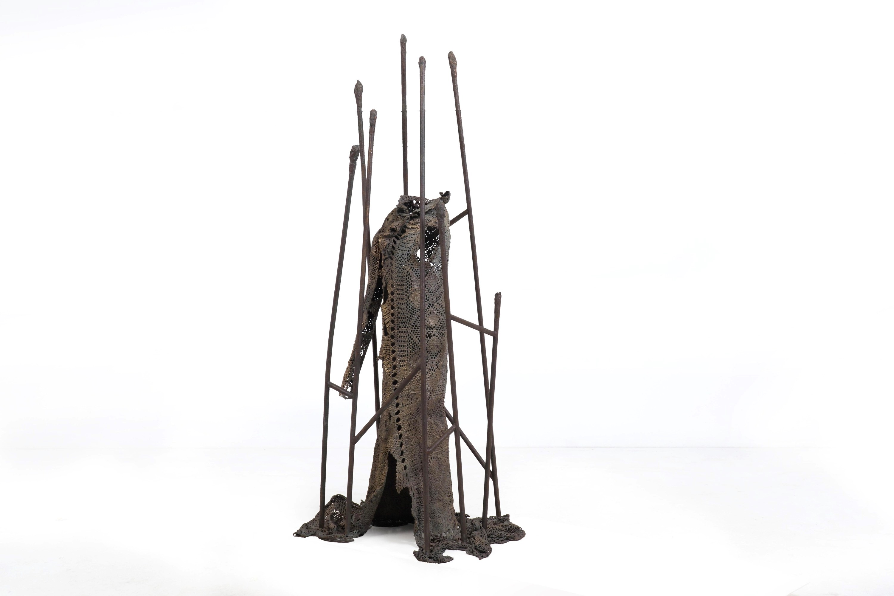 Piergiorgio Colombara - Senza titolo (scultura in bronzo dorato)