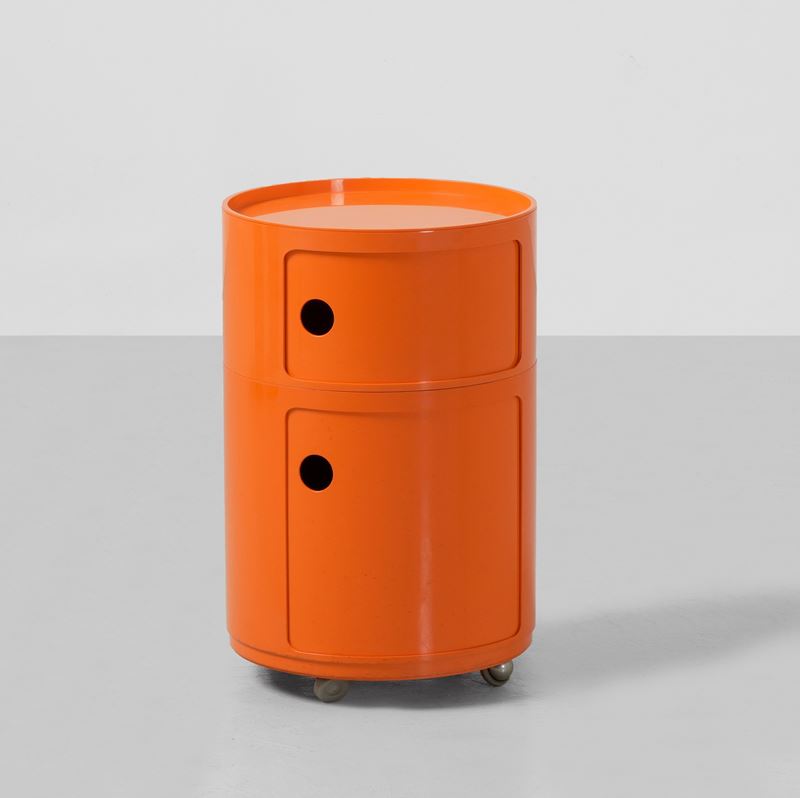 Anna Castelli Ferrieri : Comodino mod. Componibile  - Asta Arredi del XX secolo - Cambi Casa d'Aste