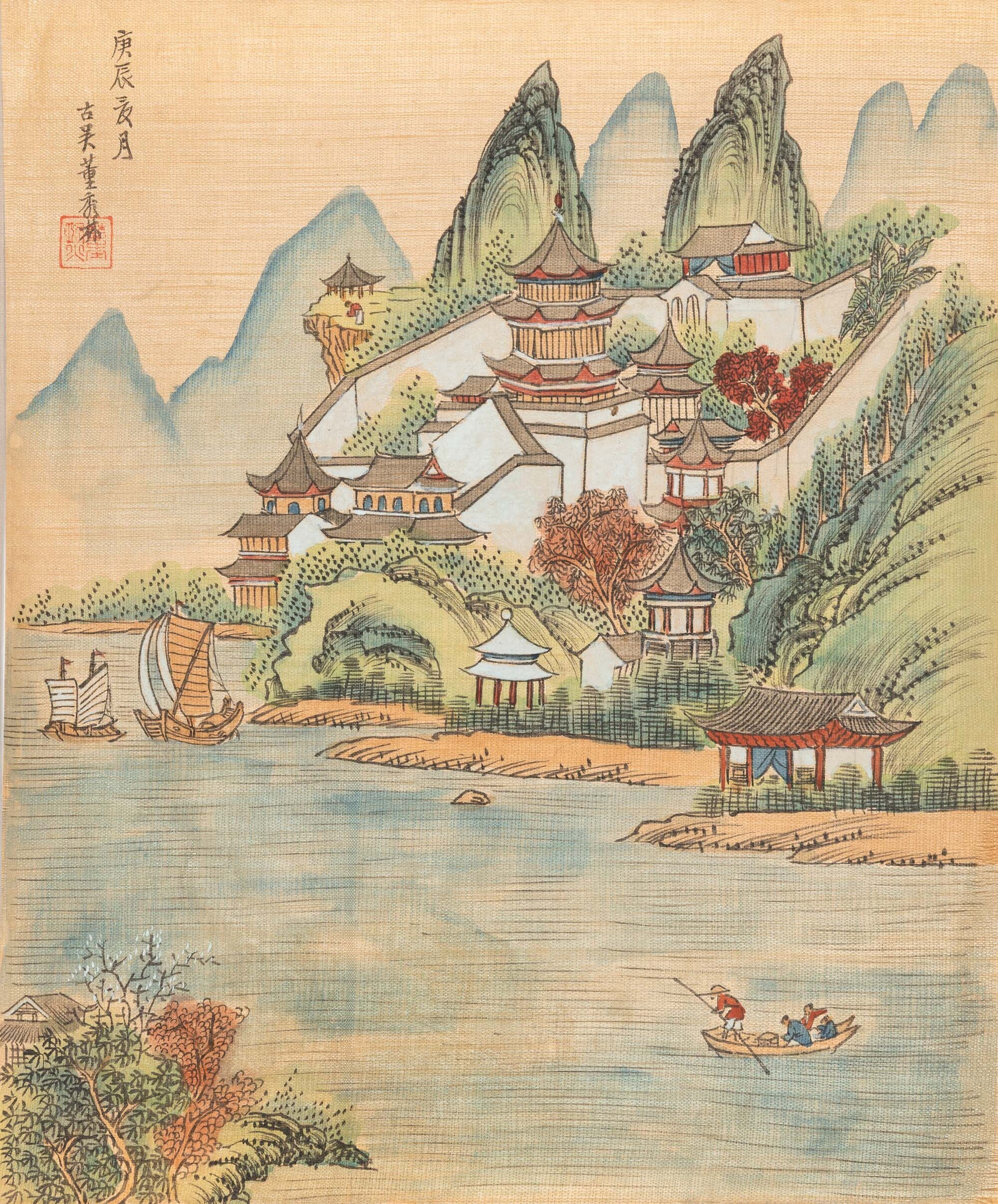 Stampe d'epoca cinese, Scene di montagna, XX secolo