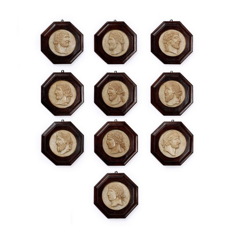 Dieci profili di imperatori romani. Lapicida del XX-XXI secolo  - Asta Scultura Antica e del XIX-XX Secolo - Cambi Casa d'Aste