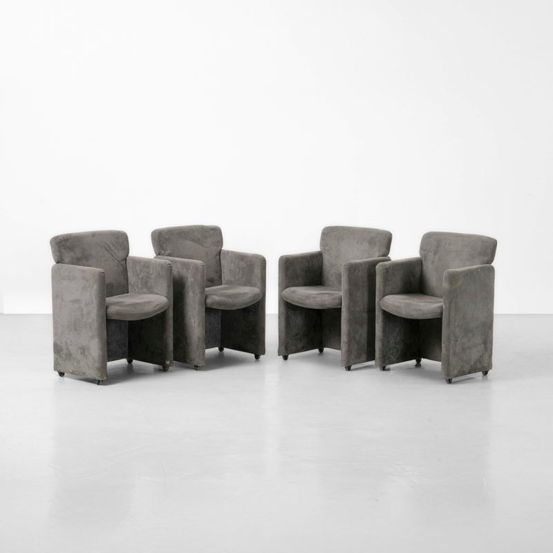 Tecno : Quattro poltrone mod. PS148   - Asta Design Lab - Cambi Casa d'Aste