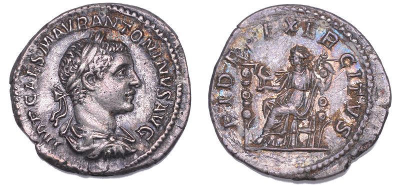 SHIPPING ONLY IN ITALY. ELIOGABALO, 218-222. Denario, anno 219. Roma.  - Asta Numismatica Light - Cambi Casa d'Aste