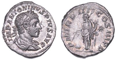 Elio Gabalo, Denario del 221 d.C.