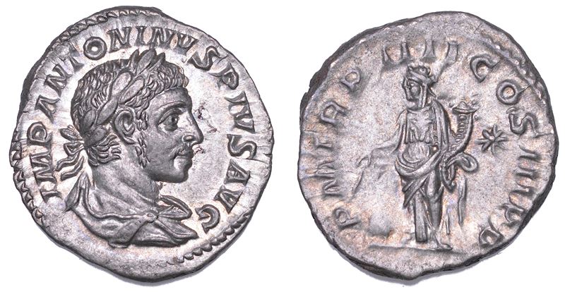 SHIPPING ONLY IN ITALY. ELIOGABALO, 218-222. Denario, anno 221.  - Auction Light Numismatics - Cambi Casa d'Aste