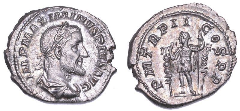 SHIPPING ONLY IN ITALY. MASSIMINO I, 235-238. Denario, anno 236. Roma.  - Auction Light Numismatics - Cambi Casa d'Aste