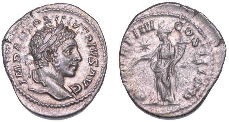 SHIPPING ONLY IN ITALY. ELIOGABALO, 218-222. Denario, anno 221.  - Auction Light Numismatics - Cambi Casa d'Aste
