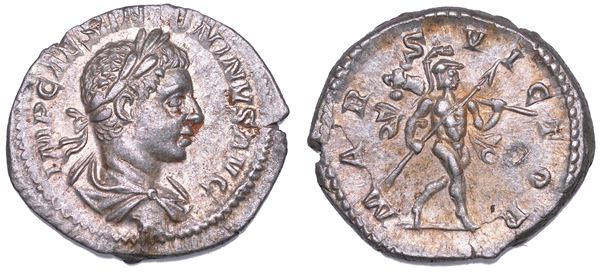 SHIPPING ONLY IN ITALY. ELIOGABALO, 218-222. Denario, anno 219.