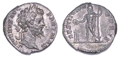Settimio Severo, Denario, anni 200-201