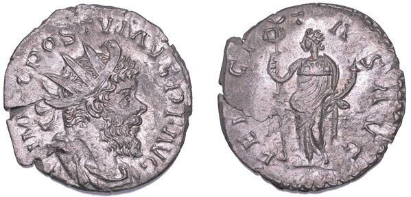 SHIPPING ONLY IN ITALY. POSTUMO, 259-268. Antoniniano.