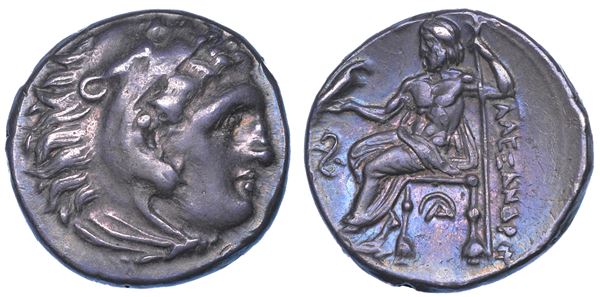 SHIPPING ONLY IN ITALY. REGNO DI MACEDONIA. ALESSANDRO III MAGNO, 336-323 a.C Dracma. Lampsaco.