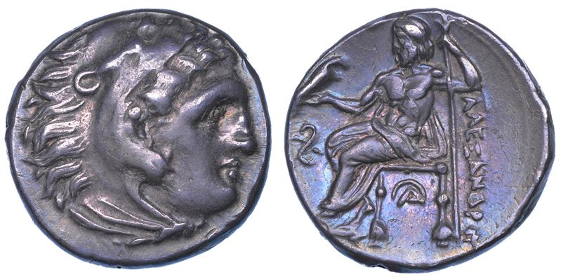 SHIPPING ONLY IN ITALY. REGNO DI MACEDONIA. ALESSANDRO III MAGNO, 336-323 a.C Dracma. Lampsaco.  - Auction Light Numismatics - Cambi Casa d'Aste