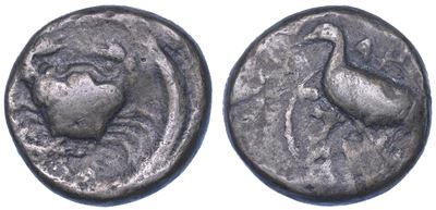 Didracma di Agrigento, circa 490 a.C., Argento