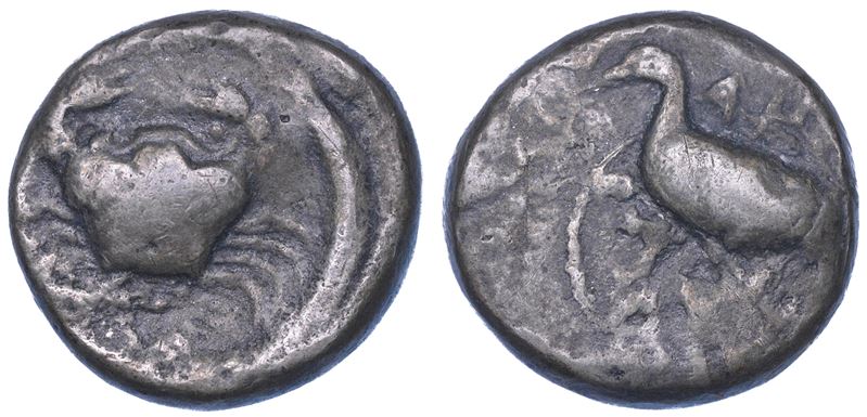 SHIPPING ONLY IN ITALY. SICILIA - AGRIGENTO. Didracma, circa 490 a.C  - Auction Light Numismatics - Cambi Casa d'Aste