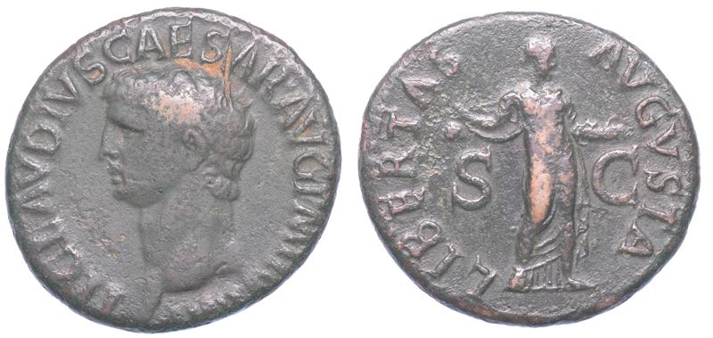 SHIPPING ONLY IN ITALY. CLAUDIO, 41-54. Asse. Roma.  - Asta Numismatica Light - Cambi Casa d'Aste