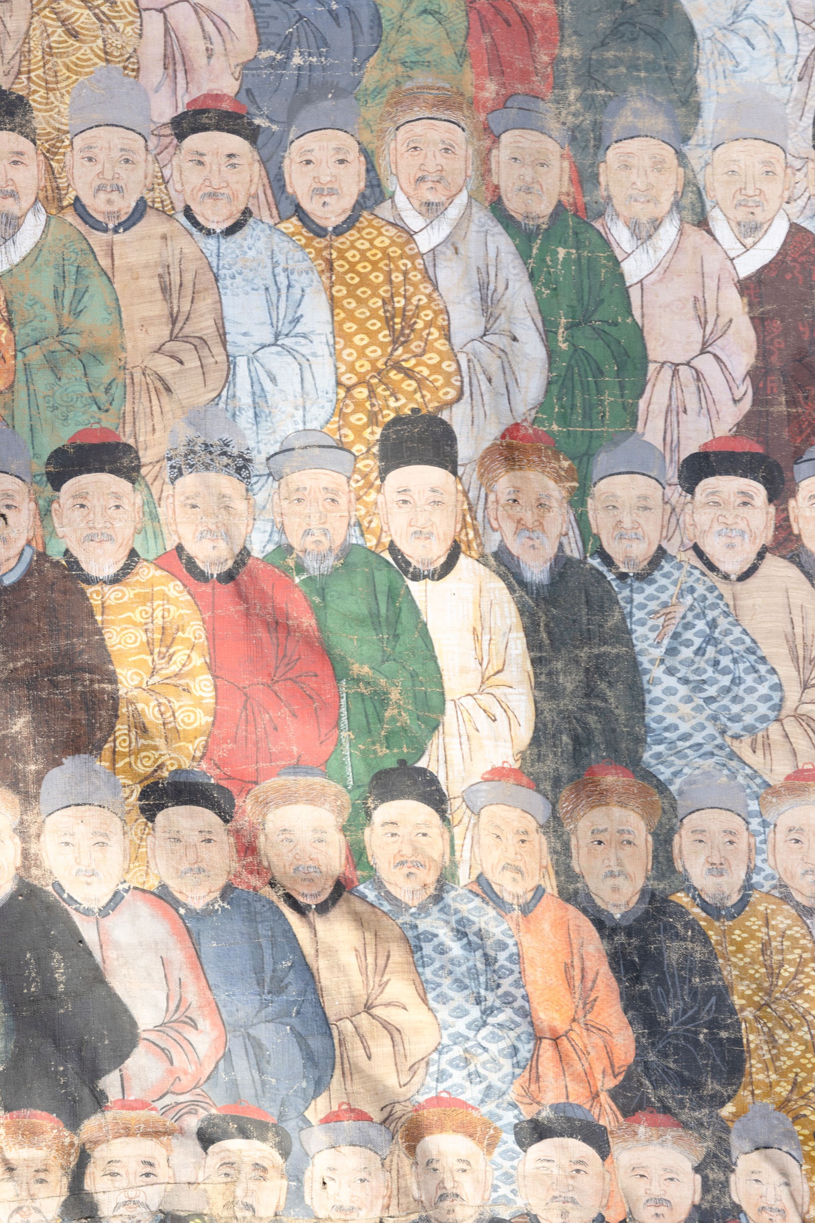 Cina, Scena di corte, dipinto su seta (Dinastia Qing, epoca Qianlong, 1736-1796)