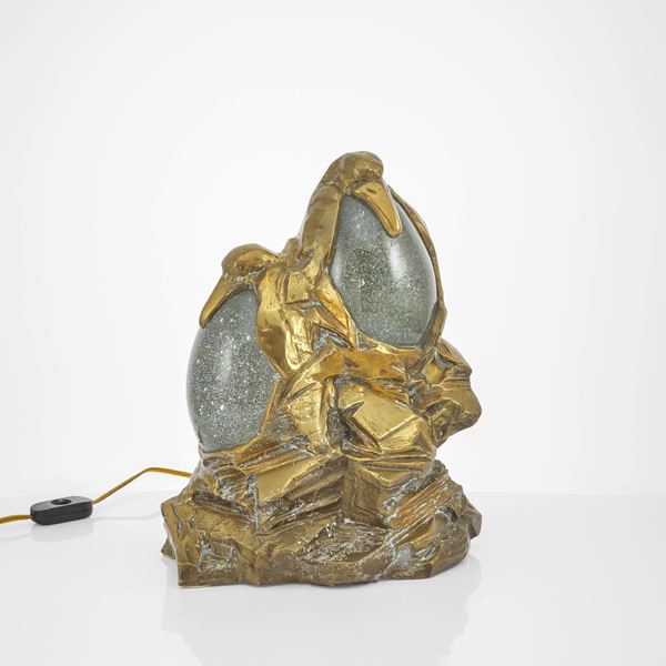 Gabriella Crespi - Lampada da tavolo mod. Tre pinguini