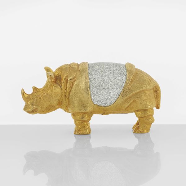 Gabriella Crespi - Rinoceronte della serie Piccoli Animali