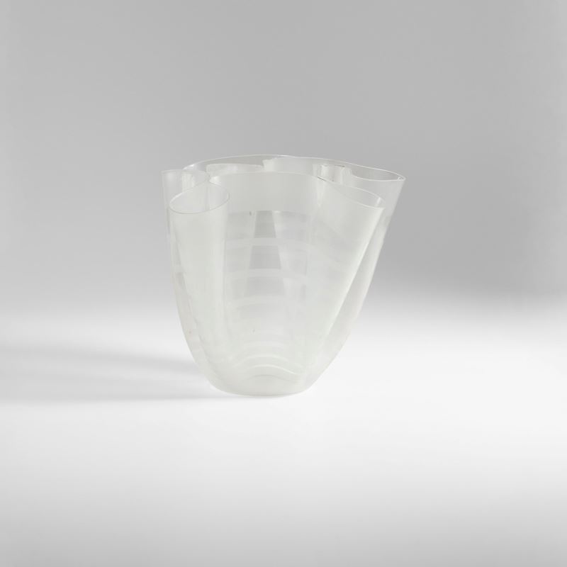 Pietro Chiesa : Vaso mod. Cartoccio  - Auction Design Lab - Cambi Casa d'Aste